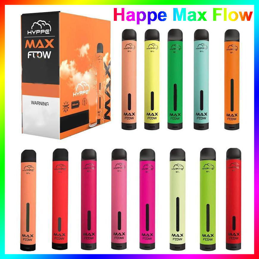 Factory Outlet 2021 hottest Hyppe Max flow 2000 puffs e cigarette 10 Colors Disposable vape pen Pod 6.0ml Device Prefilled 900mAh E-cigarette puff bar plus xxl
Factory Outlet 2021 hottest Hyppe Max flow 2000 puffs e cigarette 10 Colors Disposable vape pen Pod 6.0ml Device Prefilled 900mAh E-cigarette puff bar plus xxl