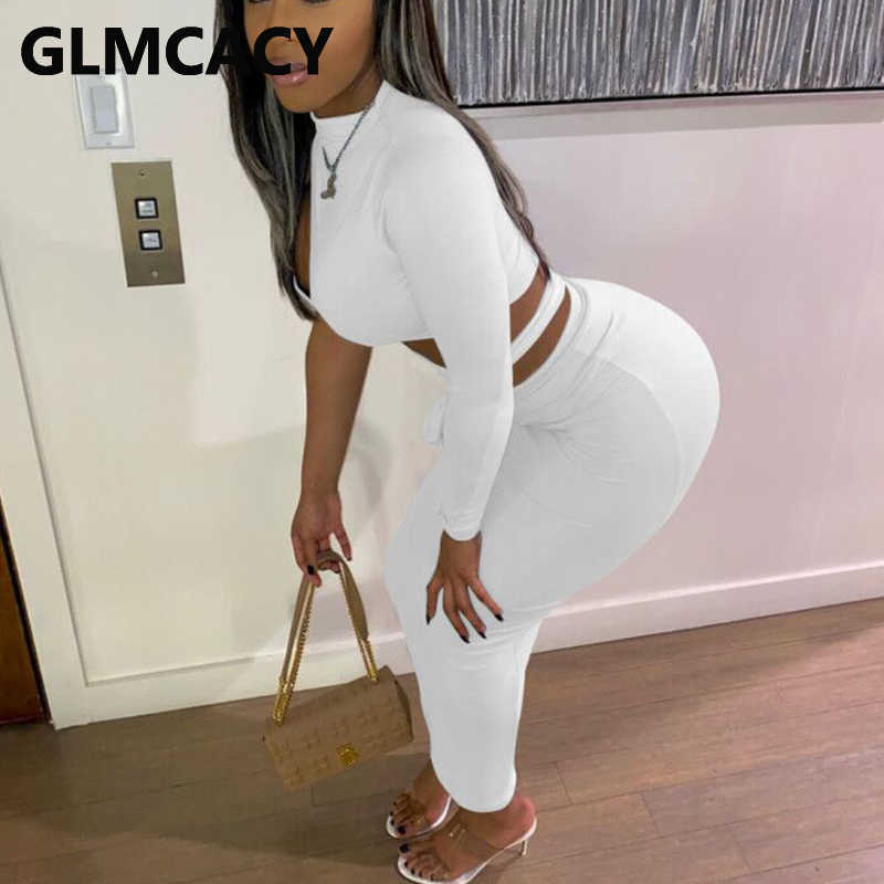 Long Sleeve Cut Out Bandage Dress Elegant Slim Bodycon Maxi Dress 210702