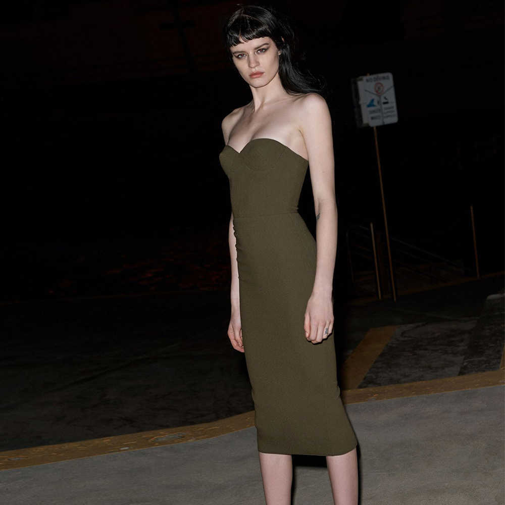 Ocstrade Runway Fashion Green Bandage Dress Arrival Summer Women Midi Bodycon Strapless Party 210527, Blue
Ocstrade Runway Fashion Green Bandage Dress Arrival Summer Women Midi Bodycon Strapless Party 210527, Blue