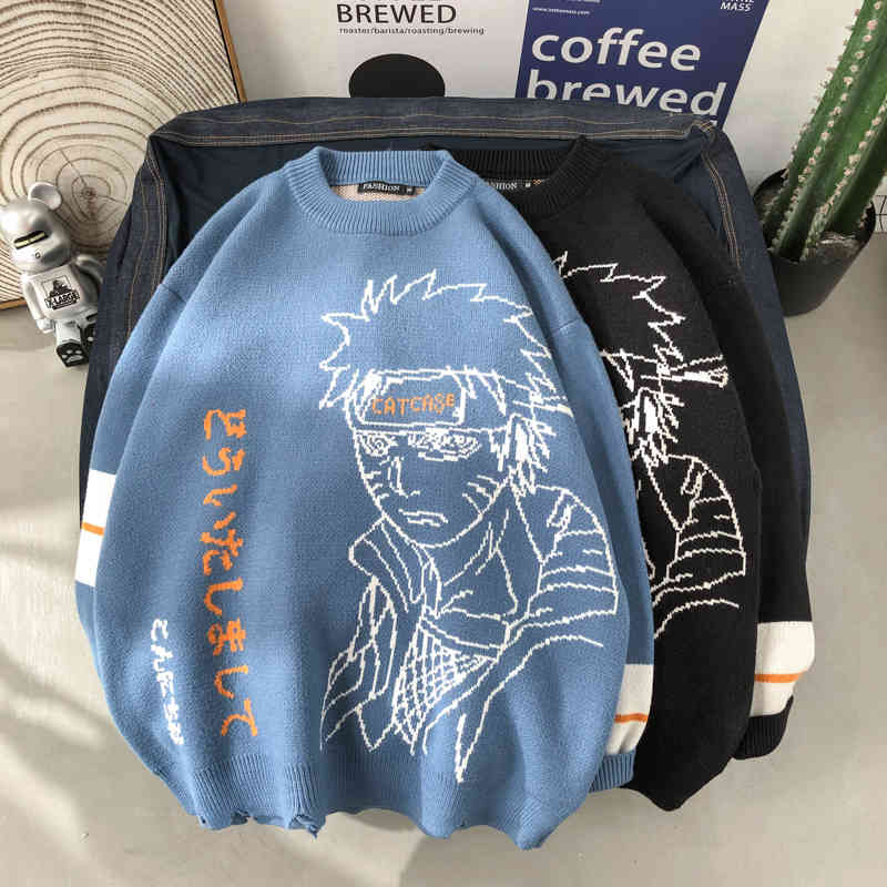 Men's Sweaters Male knitted Japanese shirt, puffy sweater embroidered with anime harajuku cartoons for men Autumn and Winter 8DZU, 1# shoe box
Men's Sweaters Male knitted Japanese shirt, puffy sweater embroidered with anime harajuku cartoons for men Autumn and Winter 8DZU, 1# shoe box