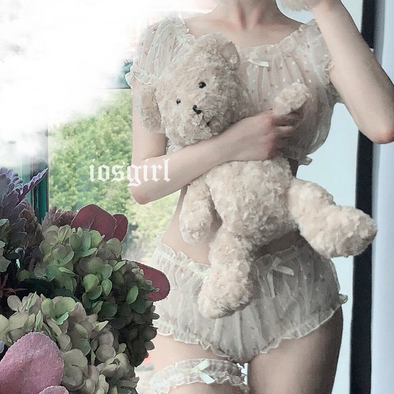Cute Pajamas for Women Off-Shouder Tops oita Ruffe Underwear Panties Sexy Seepwear Femae Chiffon ingerie Set Nightwea, Pink
Cute Pajamas for Women Off-Shouder Tops oita Ruffe Underwear Panties Sexy Seepwear Femae Chiffon ingerie Set Nightwea, Pink