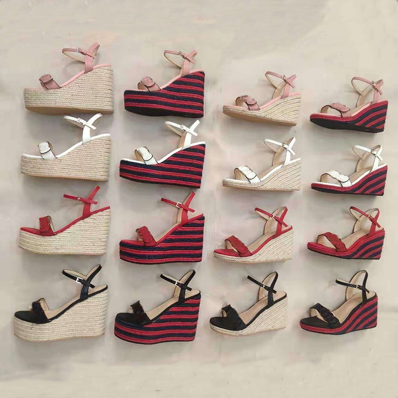 2021 Designer Wedge sandal Women's leather platform espadrille 8-13cm High Heels Adjustable ankle strap sandals Summer Party Wedding Shoes With Box 291, Sock
2021 Designer Wedge sandal Women's leather platform espadrille 8-13cm High Heels Adjustable ankle strap sandals Summer Party Wedding Shoes With Box 291, Sock