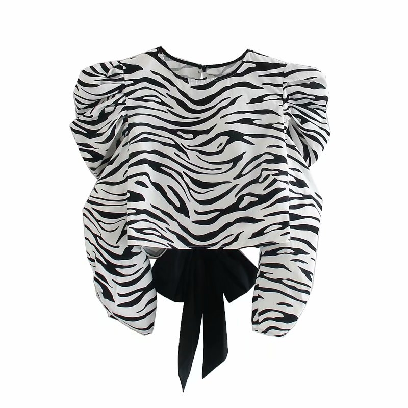fashion women short shirts summer lopard o neck laides blouses causal bow belt blouse sexy girls shirt chic 210430