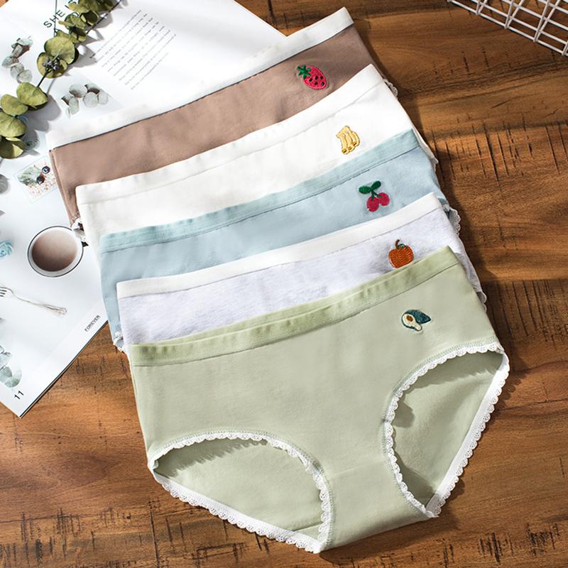 Women's Panties BZEL Cute Fruit Pattern Cotton Briefs Underwear Seamless Soft Breathable Girl's Underpants Panty, Blue
Women's Panties BZEL Cute Fruit Pattern Cotton Briefs Underwear Seamless Soft Breathable Girl's Underpants Panty, Blue
