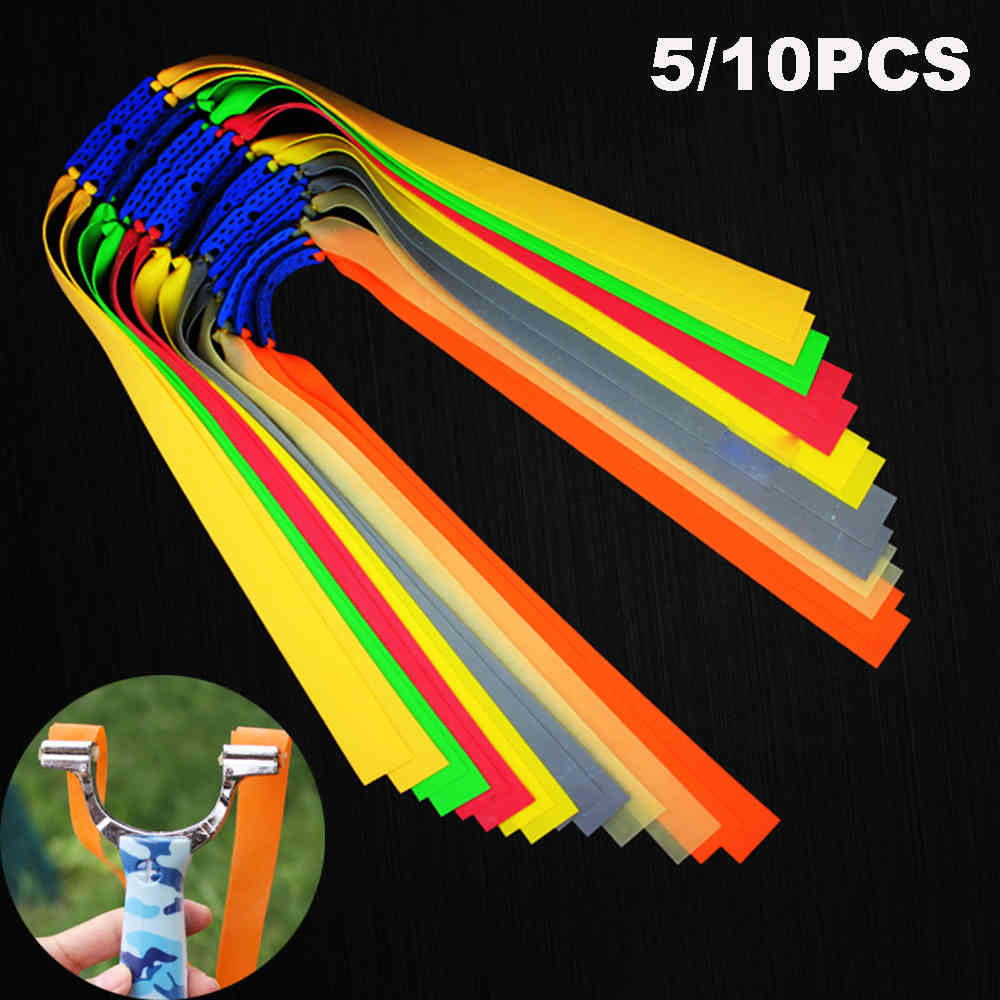 5Pcs Powerful Resilient Rubber Flat Elastic Band For Slingshot Catapult Latex Tape Replacement Accessory Outdoor Hunting Tools
5Pcs Powerful Resilient Rubber Flat Elastic Band For Slingshot Catapult Latex Tape Replacement Accessory Outdoor Hunting Tools