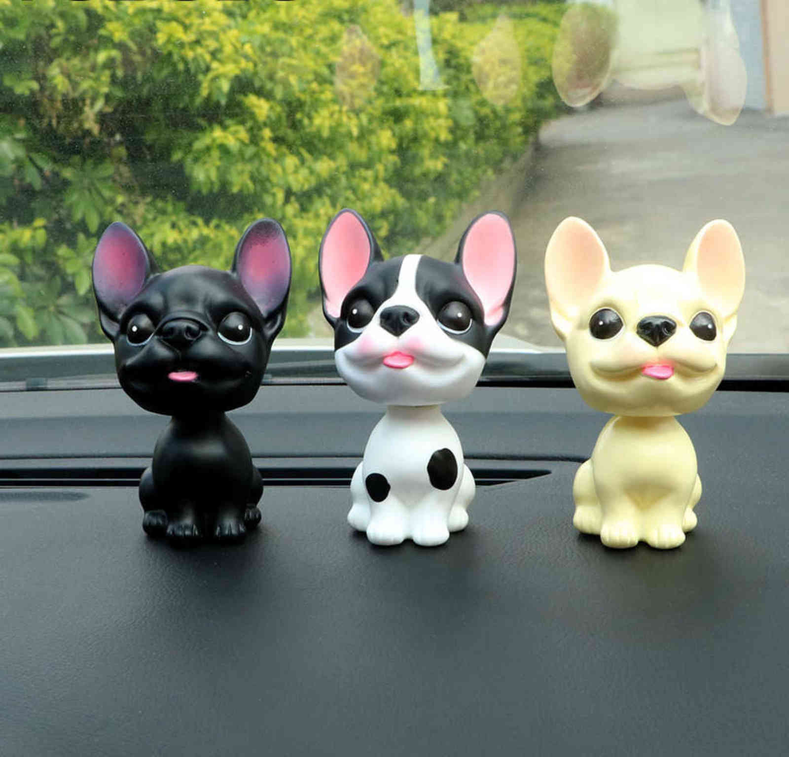 Nodding Dog French Bulldog Car Ornaments, Shake Your Head, Silicone Purse With Tape Accessories Set Within Dashboard
Nodding Dog French Bulldog Car Ornaments, Shake Your Head, Silicone Purse With Tape Accessories Set Within Dashboard