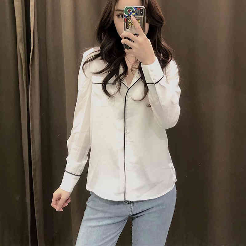 Spring Autumn Women Shirts Single Breasted Office Lady Turn Down Collar Blouses FemaleTops Loose Korean Style Blusas 210422
