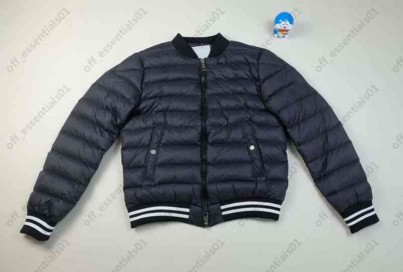thin mens down et france brand side arm big ets autumn and winter coat, Black