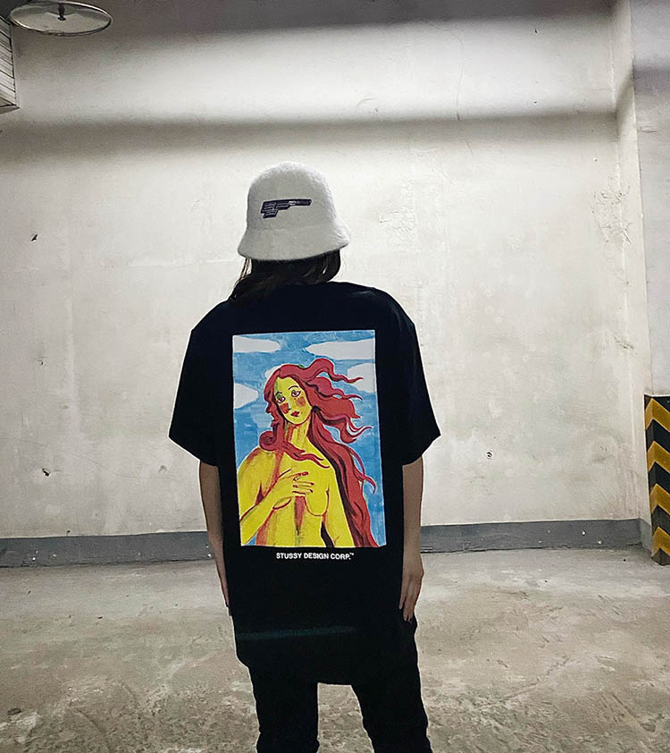 2021 new men's and women's summer T-shirt hot T-shirt street style direct jet printing twisted cotton double yarn fabric lovers sh, Black;white
2021 new men's and women's summer T-shirt hot T-shirt street style direct jet printing twisted cotton double yarn fabric lovers sh, Black;white