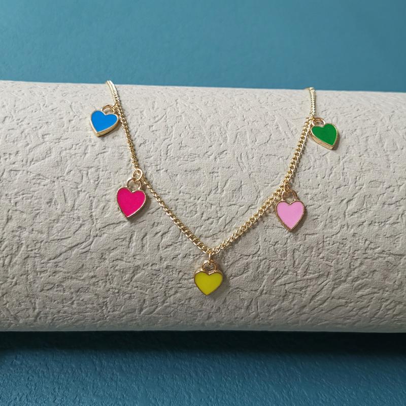 Pendant Necklaces Trendy Colorful Love Heart Necklace For Women Aesthetic Gold Long Chain Clavicle Collar Femme Jewelry
Pendant Necklaces Trendy Colorful Love Heart Necklace For Women Aesthetic Gold Long Chain Clavicle Collar Femme Jewelry