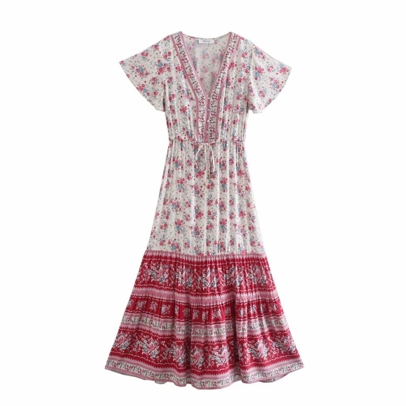 Summer V-Neck Printing Patchwork Folds Lace Pullover Casual Women Ankle-length Dress 210524, Green
Summer V-Neck Printing Patchwork Folds Lace Pullover Casual Women Ankle-length Dress 210524, Green
