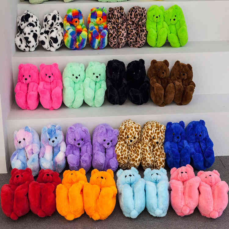 women teddy bear slippers 2021 new arrivals fuzzy teddy Fashion Plush New Style House Teddy Bear Slippers Girls
women teddy bear slippers 2021 new arrivals fuzzy teddy Fashion Plush New Style House Teddy Bear Slippers Girls