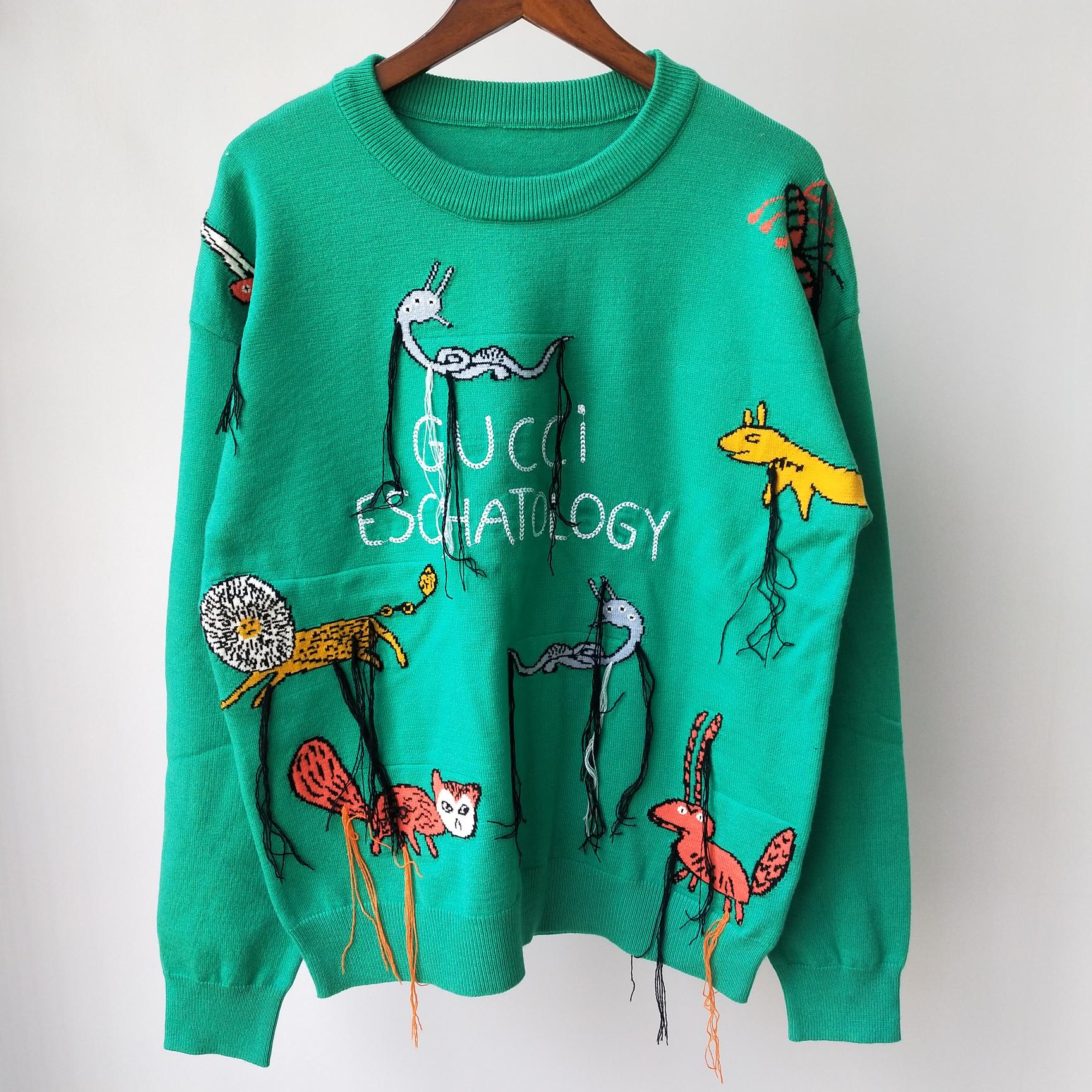 Shipping 2021 Autumn Blue/Green/Red Animal Print Autumn Women's Pullovers Brand Same Style Women's Sweaters DH264
Shipping 2021 Autumn Blue/Green/Red Animal Print Autumn Women's Pullovers Brand Same Style Women's Sweaters DH264
