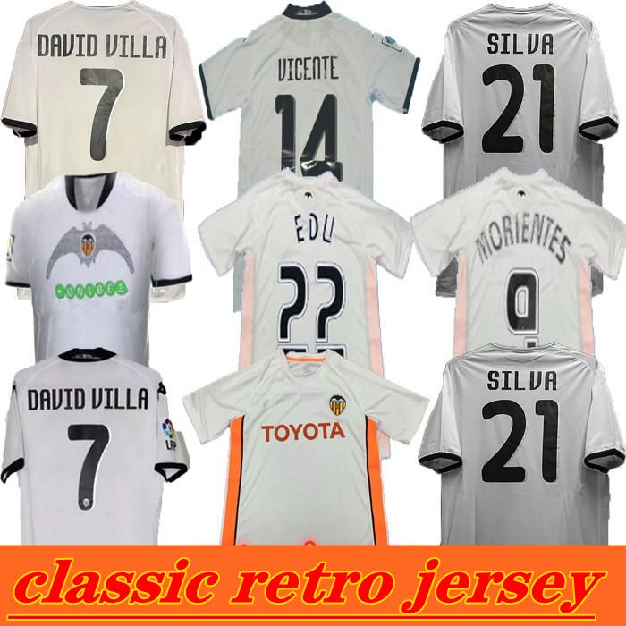 00 01 03 04 06 07 2009 10 Valencia Retro SOCCER jersey 3rd DAVID VILLA 7 90th Anniv DESCHAMPS AIMAR ALBELDA MORIENTES JOAQUIN SILVA Mendieta Angloma, Black;yellow
00 01 03 04 06 07 2009 10 Valencia Retro SOCCER jersey 3rd DAVID VILLA 7 90th Anniv DESCHAMPS AIMAR ALBELDA MORIENTES JOAQUIN SILVA Mendieta Angloma, Black;yellow