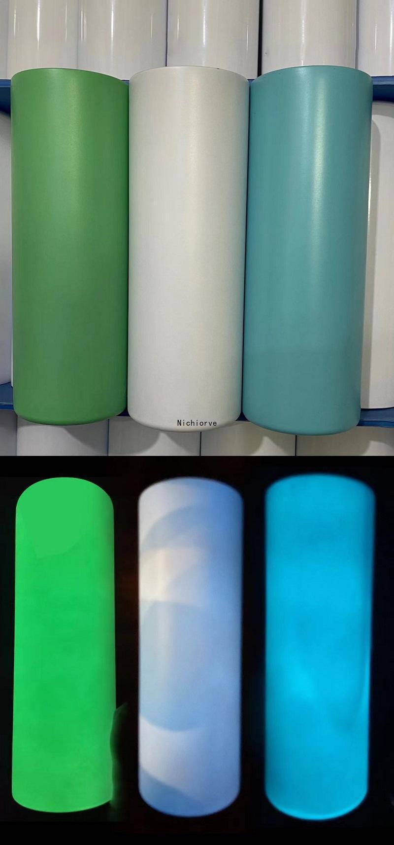 

DIY Sublimation Tumbler Glow in The Dark Tumbler 20oz STRAIGHT Tumbler with Luminous paint luminous Cup magic travel cup, Extra fees not product