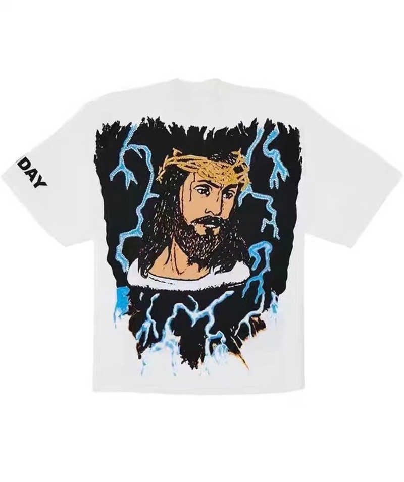 Men Women 1:1 High Quality Tops Tees Vintage Short Sleeve Oversized Kanye West Jesus Is King Lightning T Shirt, White;black
Men Women 1:1 High Quality Tops Tees Vintage Short Sleeve Oversized Kanye West Jesus Is King Lightning T Shirt, White;black