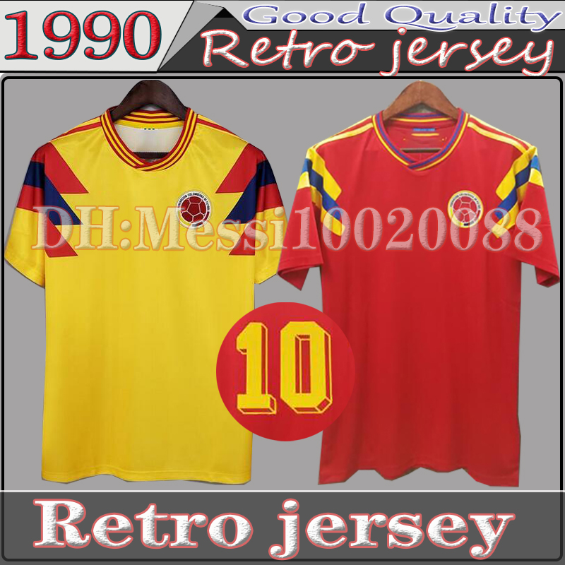 Guerrero Colombia 1990 Retro soccer jersey #10 Valderrama away red classic commemorate antique Collection vintage home yellow football shirt, Black;yellow
Guerrero Colombia 1990 Retro soccer jersey #10 Valderrama away red classic commemorate antique Collection vintage home yellow football shirt, Black;yellow