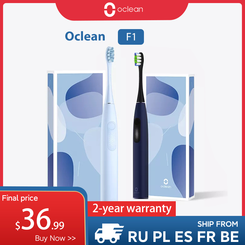 Oclean F1 Sonic Electric Toothbrush IPX7 Waterproof 3 Modes for Adult Smart Tooth brush Charging Ultrasonic Automatic Fast
Oclean F1 Sonic Electric Toothbrush IPX7 Waterproof 3 Modes for Adult Smart Tooth brush Charging Ultrasonic Automatic Fast