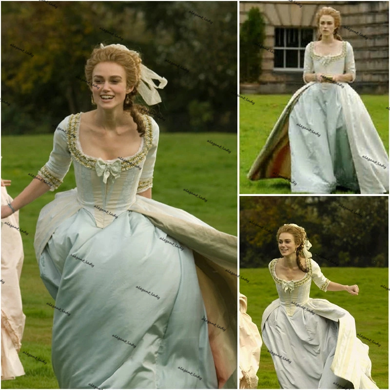 Victorian Gothic evening dress with long sleeve Civil War Southern Belle Ball Gown Dress Halloween Edwardian prom movie dresses