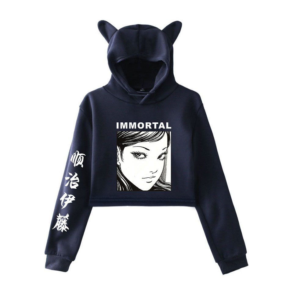 Horror Comic Junji Ito Women Hoodie Long Sleeve Pullover Tops Short Jumper Sweatshirt Casual Hooded Crop Top Hip Hop Clothing, 001
Horror Comic Junji Ito Women Hoodie Long Sleeve Pullover Tops Short Jumper Sweatshirt Casual Hooded Crop Top Hip Hop Clothing, 001