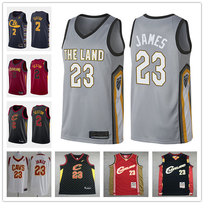 Mens women youth ClevelandCavaliers2 CollinSexton 23 LeBronJames red white blue black Throwback City Basketball jersey
Mens women youth ClevelandCavaliers2 CollinSexton 23 LeBronJames red white blue black Throwback City Basketball jersey