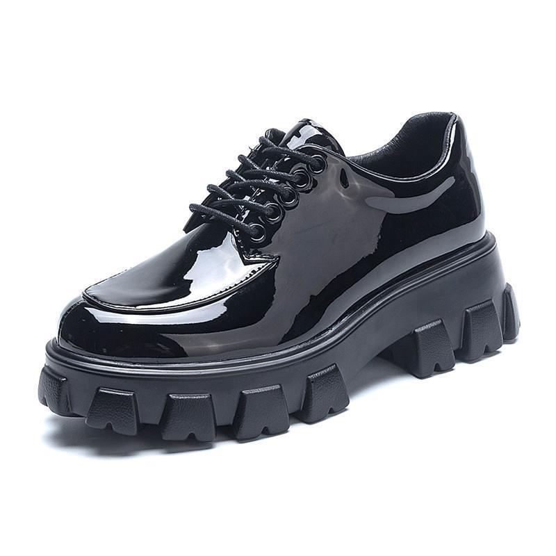 Dress Shoes Women's Large Size 35-44 Spring Style Genuine Leather Lace-up Platform Fashion Women, Black
Dress Shoes Women's Large Size 35-44 Spring Style Genuine Leather Lace-up Platform Fashion Women, Black
