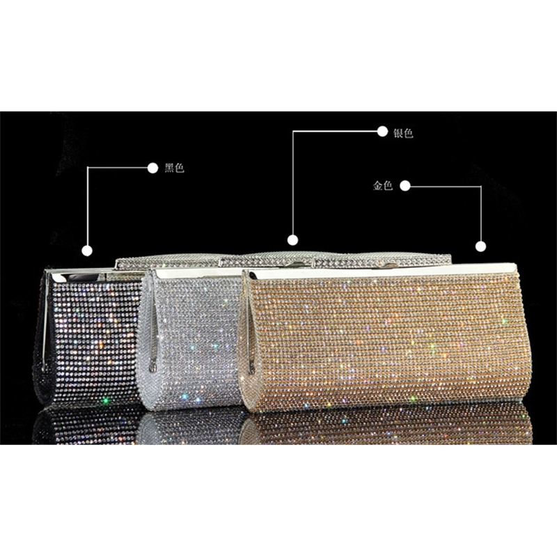 Luxury Women's Evening Clutch Bag Bridal Wedding Clutch Purse Diamond Mini Handbag Gold Silver Rhinestone Shoulder Bag ZD1768, Black
Luxury Women's Evening Clutch Bag Bridal Wedding Clutch Purse Diamond Mini Handbag Gold Silver Rhinestone Shoulder Bag ZD1768, Black