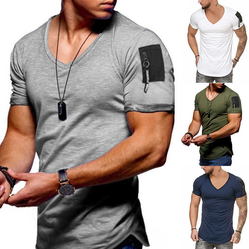 Mesh Men' T-Shirt V Collar Summer Fitness Short Sleeve T-shirts Men High Street Zipper Tops Bodybuilding Solid Homme Tee-shirt 210603, Jw568grey
Mesh Men' T-Shirt V Collar Summer Fitness Short Sleeve T-shirts Men High Street Zipper Tops Bodybuilding Solid Homme Tee-shirt 210603, Jw568grey