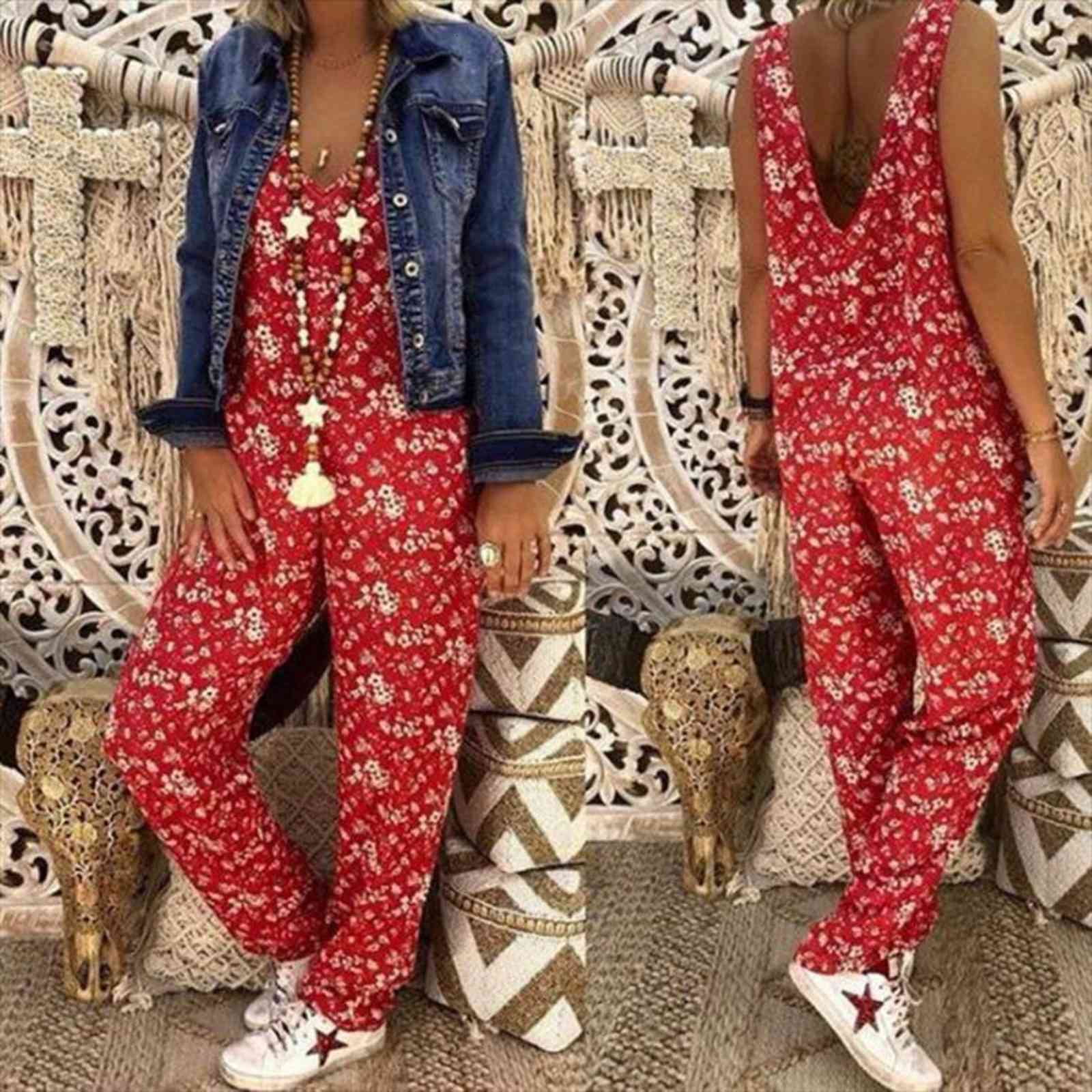 Unique Printed Loose Casual Womens Jumpsuit Herem Pants Suspenders Hip Pop Sport Slacks, Black;white
Unique Printed Loose Casual Womens Jumpsuit Herem Pants Suspenders Hip Pop Sport Slacks, Black;white