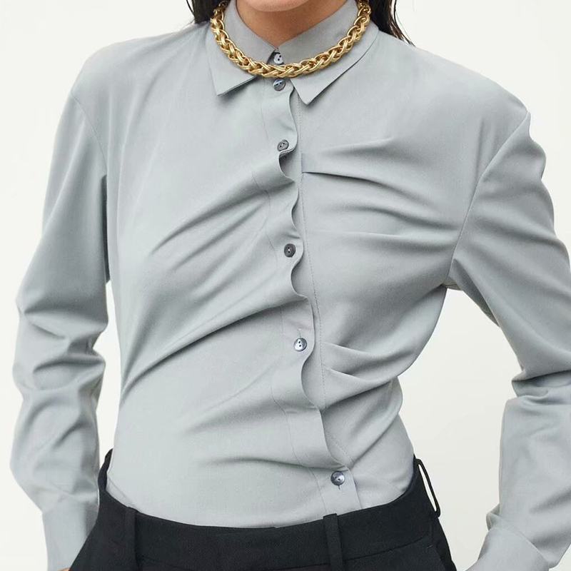 Paris Girl Fashion Blouse Women Turn-Dowm Collar Long Sleeve Elegant Tops Autumn Button Casual Costume Female Shirt Streetwear 210524, Photo color
Paris Girl Fashion Blouse Women Turn-Dowm Collar Long Sleeve Elegant Tops Autumn Button Casual Costume Female Shirt Streetwear 210524, Photo color
