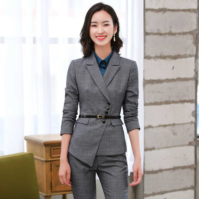 Autumn and Winter Women's Suit Pants Two-piece Elegant Business Wear Ladies Work Clothes Slim Jacket Casual Trousers 210527, Blazer skirt b
Autumn and Winter Women's Suit Pants Two-piece Elegant Business Wear Ladies Work Clothes Slim Jacket Casual Trousers 210527, Blazer skirt b