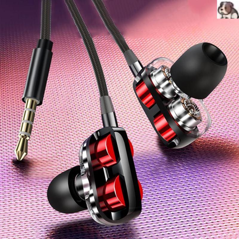 In-ear Wired headphones Earphones Sport Bass Dual Driver 4 Units Heavy Bass HiFi Headphones Headset With Microphone wholesale
In-ear Wired headphones Earphones Sport Bass Dual Driver 4 Units Heavy Bass HiFi Headphones Headset With Microphone wholesale