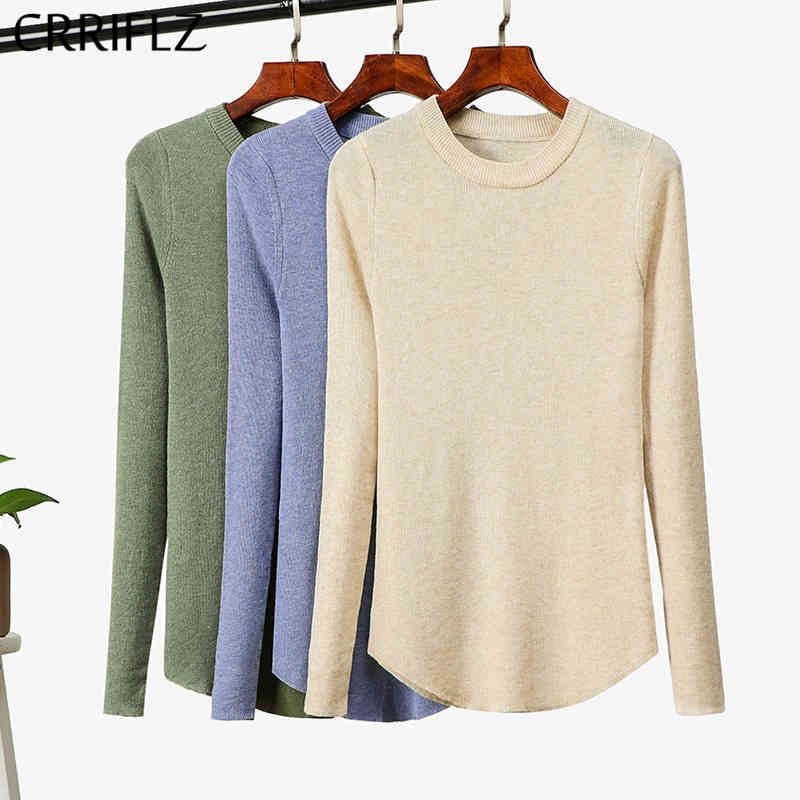 Autumn Winter Wool Knitted Pullovers Sweater Women Casual O-neck Solid Full Sleeve CRRIFLZ 210520, Apricot
Autumn Winter Wool Knitted Pullovers Sweater Women Casual O-neck Solid Full Sleeve CRRIFLZ 210520, Apricot
