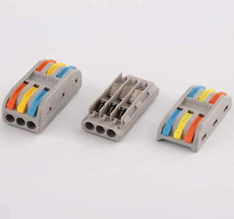 50pcs/lot Wire Connector 222 223 Electric Cable Lighting Accessories Led Strip Conector Fast Universal Wiring Compact Conductors Push-in Terminal Block SPL-2 3
50pcs/lot Wire Connector 222 223 Electric Cable Lighting Accessories Led Strip Conector Fast Universal Wiring Compact Conductors Push-in Terminal Block SPL-2 3