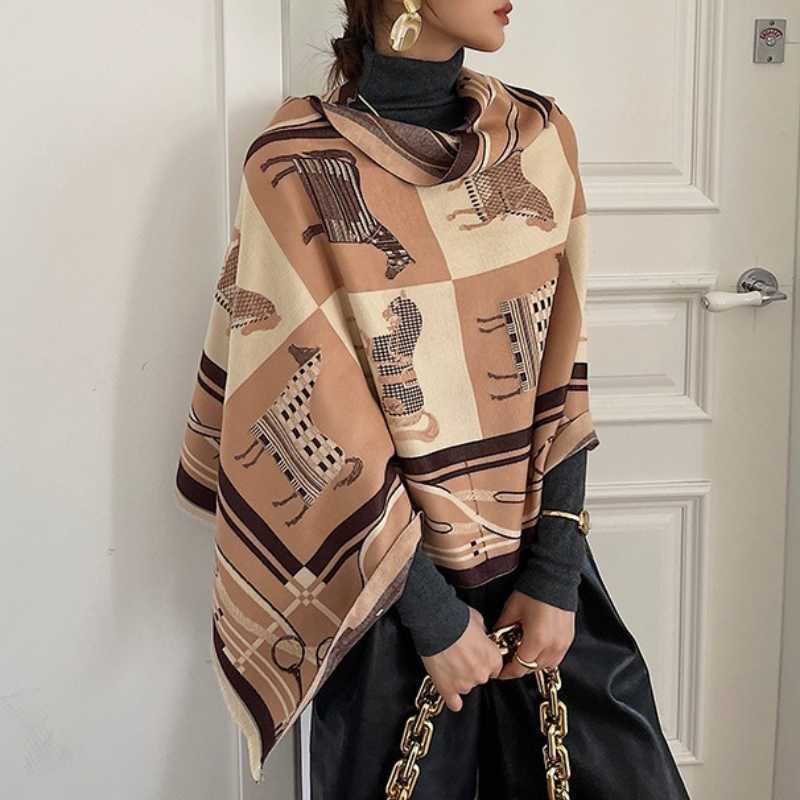 2021 Women Winter Cashmere Scarf Design Print Horse Shawl Wrap Design Print Pashmina Warm Scarves Thick Blanket Female Echarpe G0922
2021 Women Winter Cashmere Scarf Design Print Horse Shawl Wrap Design Print Pashmina Warm Scarves Thick Blanket Female Echarpe G0922