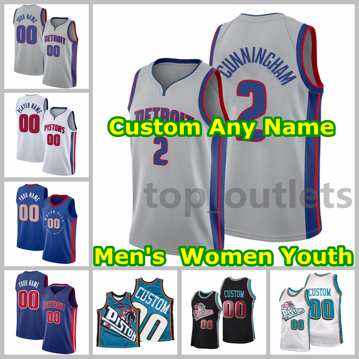 Pistons Basketball Jerseys Cade Cunningham Jersey Saddiq Bey Hamidou Diallo Luka Garza Jerami Grant Killian Hayes Frank Jackson Cory Joseph Custom Stitched, As photo
Pistons Basketball Jerseys Cade Cunningham Jersey Saddiq Bey Hamidou Diallo Luka Garza Jerami Grant Killian Hayes Frank Jackson Cory Joseph Custom Stitched, As photo