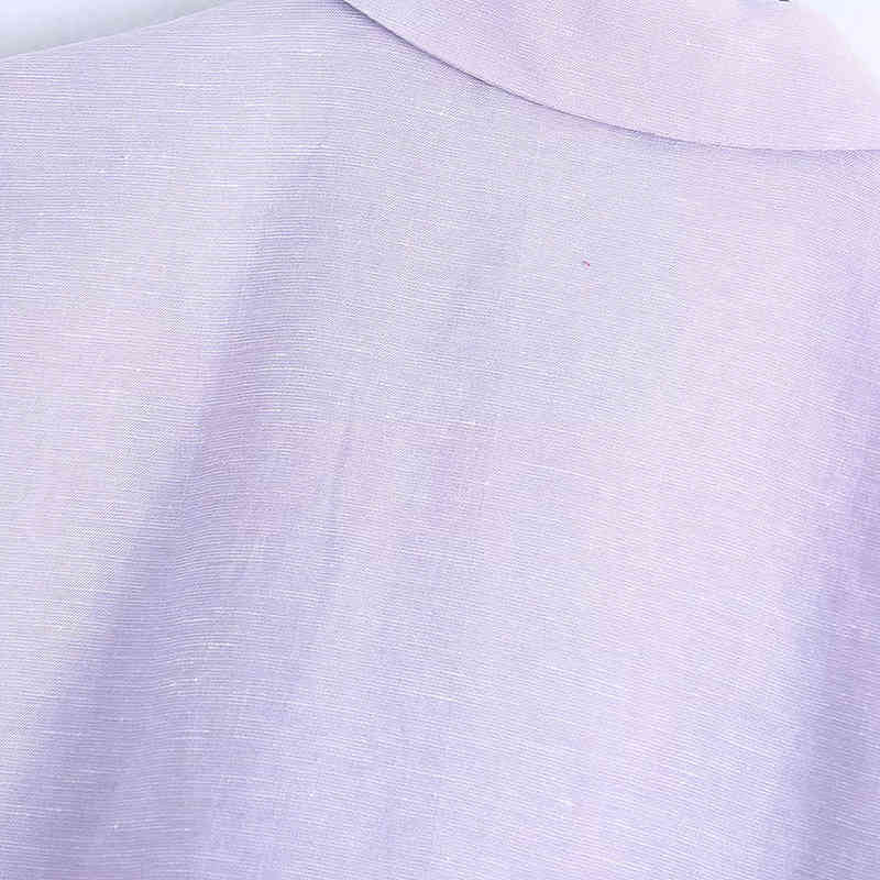 Women Fashion Solid Color Short Smock Blouse Female Single Breasted Kimono Shirt Chic Casual Slim Blusas Tops 210521