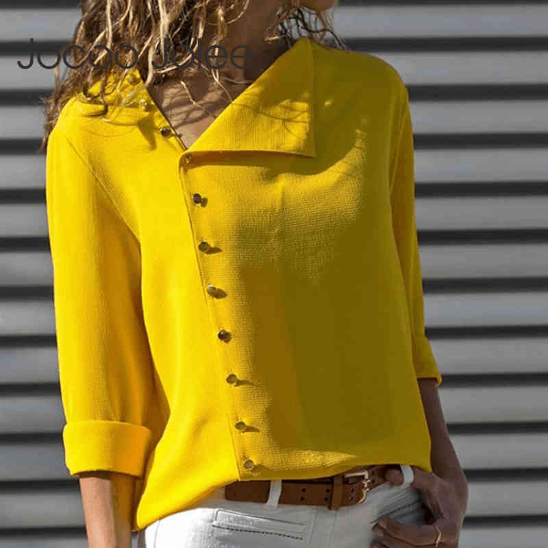 Jocoo Jolee Women Blouse Shirt Long Sleeve Korean Fashion Arrival Autumn Office Ladies Blouses Work Black Top Female Blusa 210518, Yellow
Jocoo Jolee Women Blouse Shirt Long Sleeve Korean Fashion Arrival Autumn Office Ladies Blouses Work Black Top Female Blusa 210518, Yellow