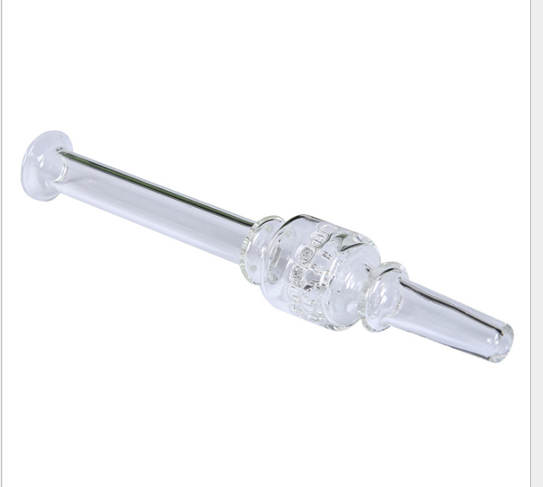 2021 6 inch glass straw nail mini nectar collector with thick pyrex glass clear honeycomb filter tips smoking hand pipes от DHgate WW