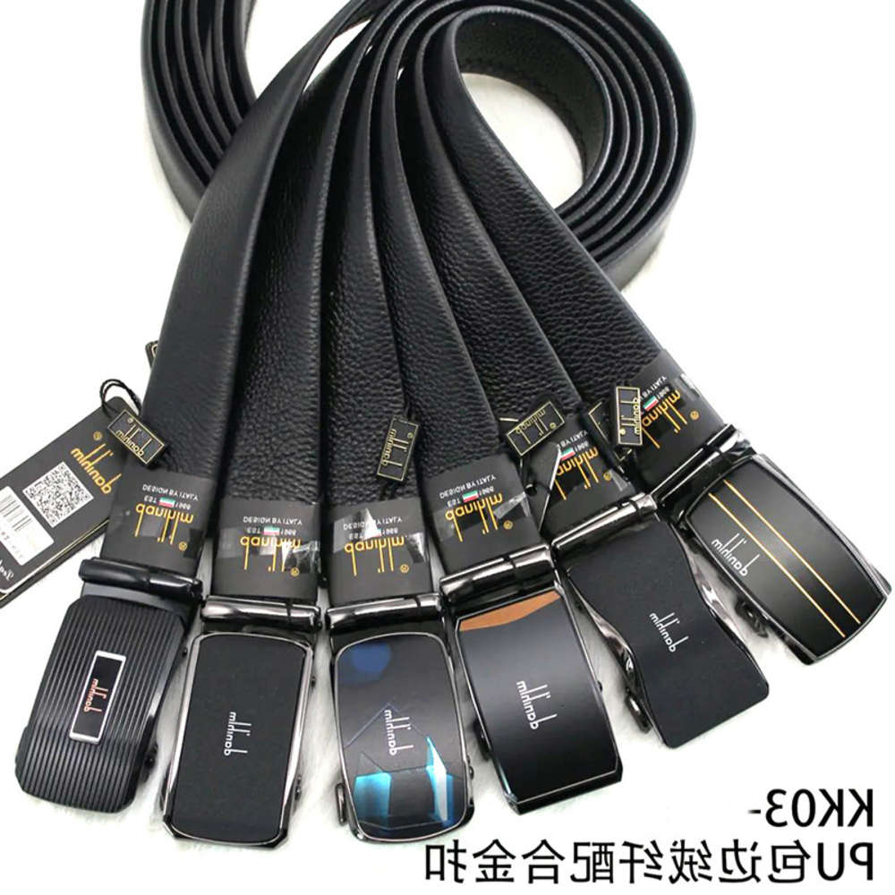 Belt Men's supermarket automatic alloy business leisure tag packaging belt, Black;brown
Belt Men's supermarket automatic alloy business leisure tag packaging belt, Black;brown