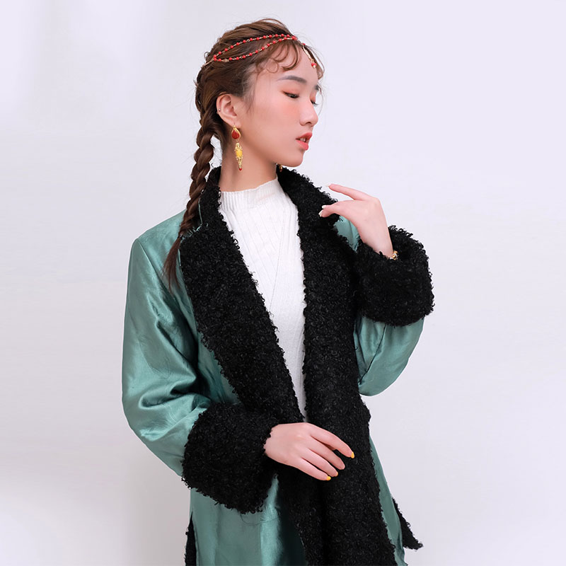 Ethnic Clothing women's Tibetan Style Top Autumn Winter Improved Tang Suit Retro Buckle stand collar Cheongsam outfit cotton silk costume
Ethnic Clothing women's Tibetan Style Top Autumn Winter Improved Tang Suit Retro Buckle stand collar Cheongsam outfit cotton silk costume