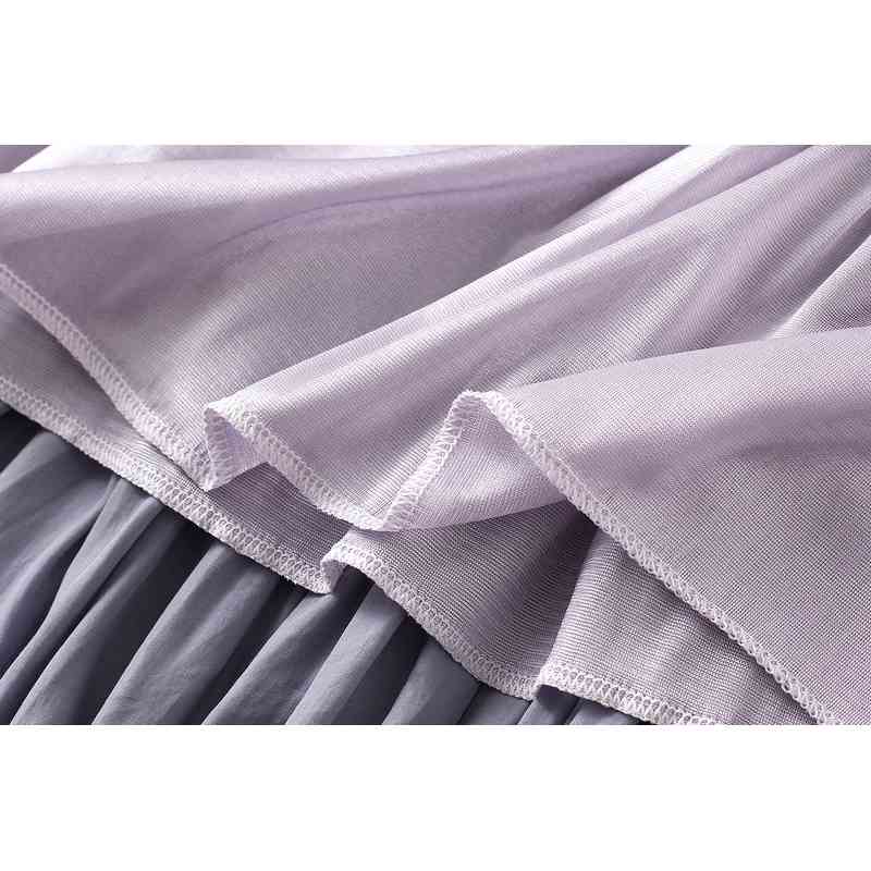 Korean Style Quality Long Skirt For Women New Solid Leisure A-line Cake Skirts Spring Autumn Winter Fashion Pleated Skirt 210415