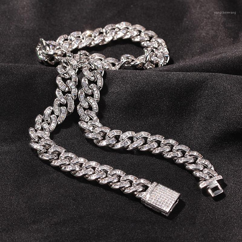 Chains 10mm Hip Hop Rock Square CZ Stone Paved Bling Iced Out Round Cuban Miami Link Chain Necklaces Men Women Rapper Jewelry
Chains 10mm Hip Hop Rock Square CZ Stone Paved Bling Iced Out Round Cuban Miami Link Chain Necklaces Men Women Rapper Jewelry