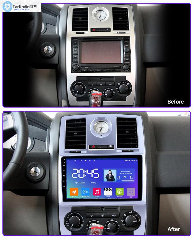 Android Car dvd Radio GPS Navigation Autoradio Stereo Video Player for Chrysler 300C with WIFI Bluetooth 3G 4G Mirror link support SWC Reverse Camera