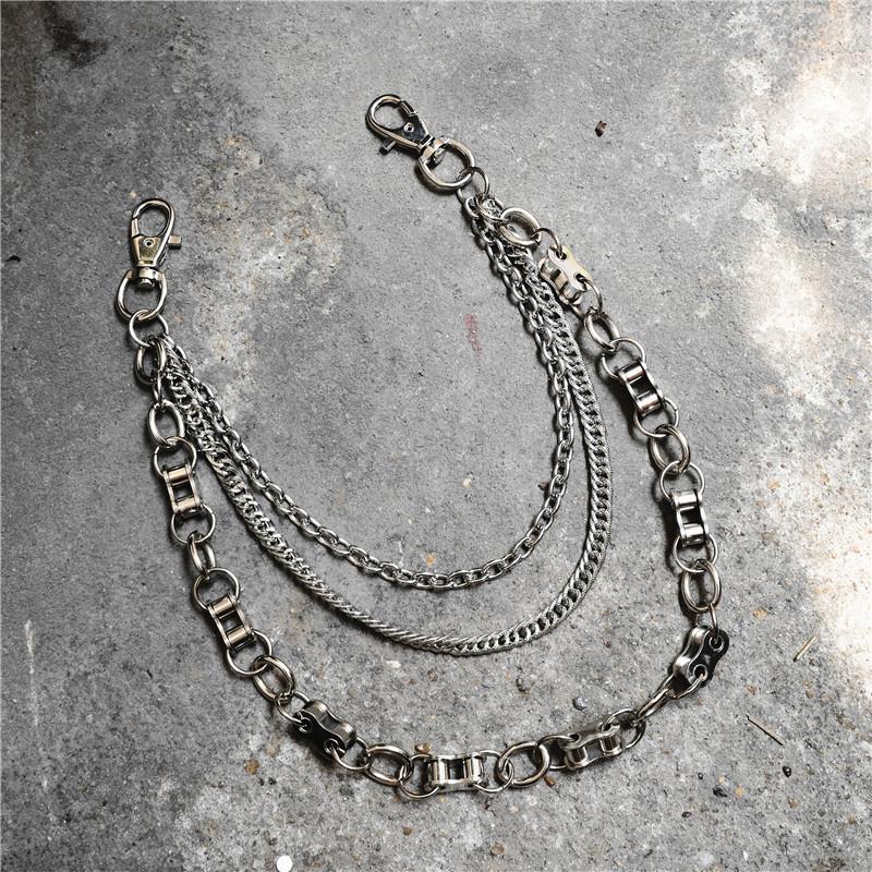 Keychains Biker Wallet Belt Keychain Rock Dance Motorcyle Hiphop Multilayer Male Pants Chain Men Jeans Punk Silver Metal Waist Chains
Keychains Biker Wallet Belt Keychain Rock Dance Motorcyle Hiphop Multilayer Male Pants Chain Men Jeans Punk Silver Metal Waist Chains