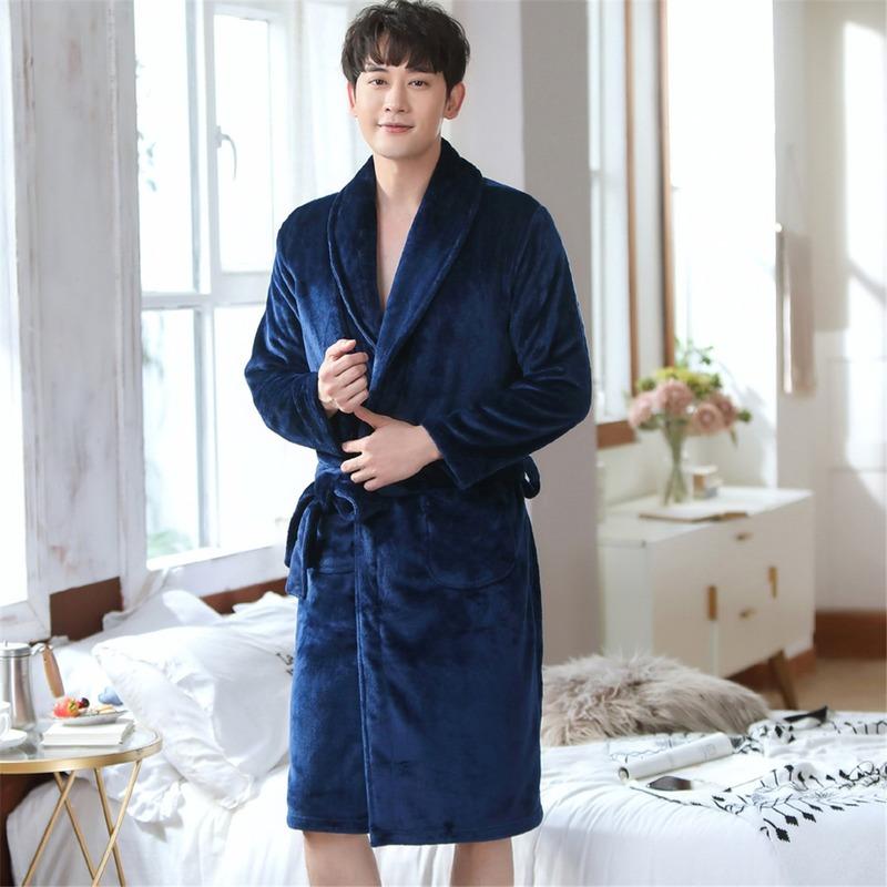 Men's Sleepwear 2021 Winter Blue Bath Robe Long-sleeve Flannel Pajamas For Men Casual Bathrobe Male Kimono Dressing Gowns, Pj305 color15
Men's Sleepwear 2021 Winter Blue Bath Robe Long-sleeve Flannel Pajamas For Men Casual Bathrobe Male Kimono Dressing Gowns, Pj305 color15