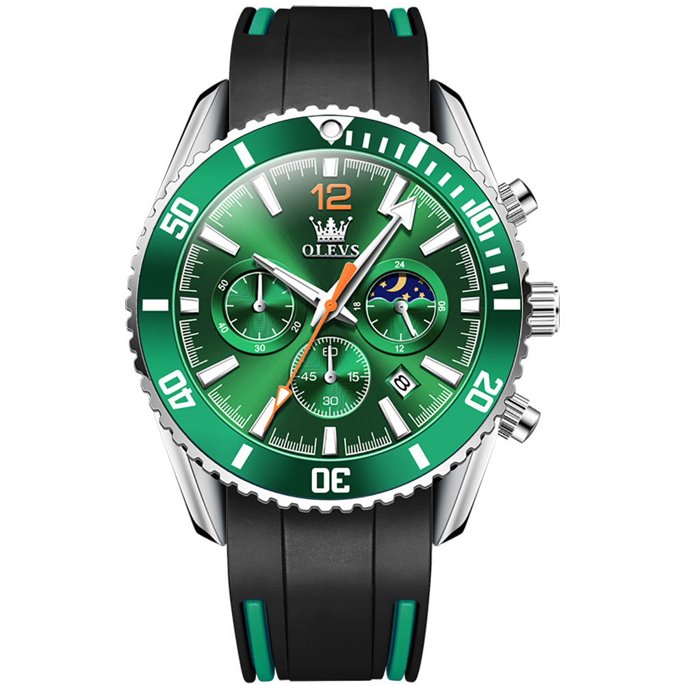 Men's Watch High Quality Ceramic Bezel Silicone Strap AA Grade Quartz Movement Sapphire 30M Waterproof Fashion Big Dial 44MM Three Eyes Six Needles, Blue
Men's Watch High Quality Ceramic Bezel Silicone Strap AA Grade Quartz Movement Sapphire 30M Waterproof Fashion Big Dial 44MM Three Eyes Six Needles, Blue