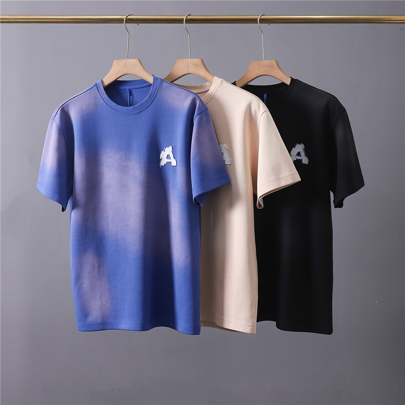 3Colors Tie-dye T-shirt Men Women 1 High Quality Embroidery Letter Embroidery Tee Tops Short Sleeve, White;black
3Colors Tie-dye T-shirt Men Women 1 High Quality Embroidery Letter Embroidery Tee Tops Short Sleeve, White;black