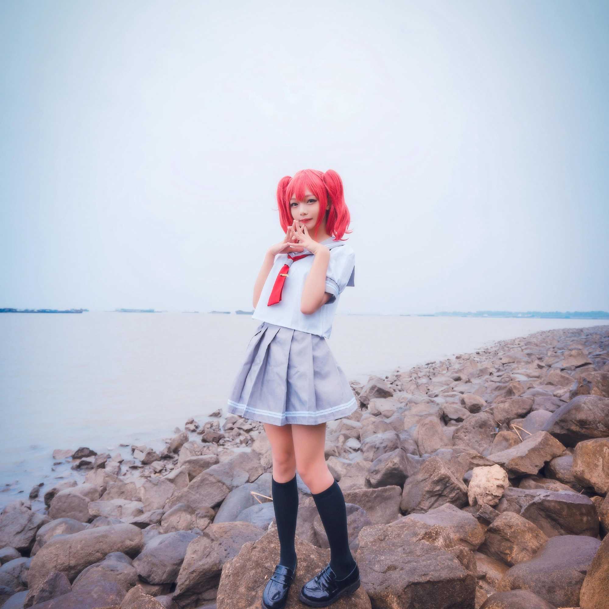 Japanese Anime Love Live Sunshine Cosplay Costume Takami Chika Girls Sailor Uniforms Aqours School Y0913