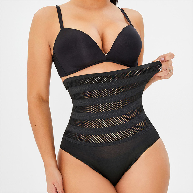 Shapewear Sheath Fat Belly High Waist Thong Panties Slimming Tummy Control Body Waist Trainer Butt Lifter Sexy Women Underwear 210402